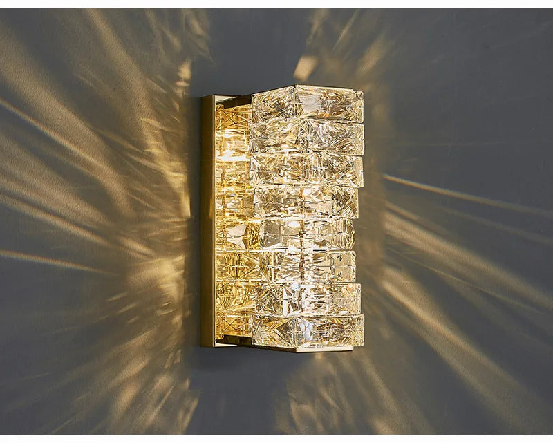 Applique Murale en Cristal  Doré – Élégance Moderne   Luxe  Raffinement             Avis | 4.9     26 évaluations   Venant tous d'achats vérifiés