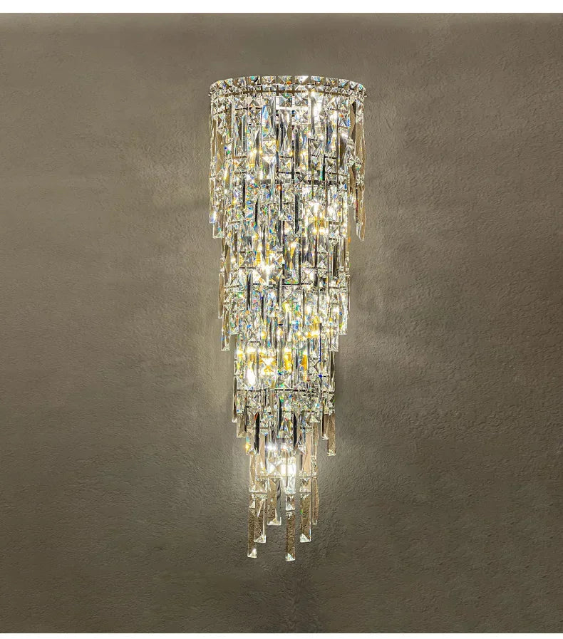 💎 Applique Murale en Cristal – Élégance et Lumière de Prestige

Apportez une touche de luxe à votre intérieur avec cette applique murale en cristal moderne, parfaite pour les hôtels, villas, duplex, couloirs ou sal