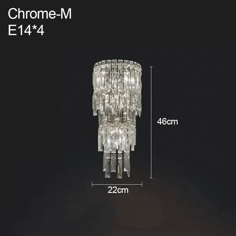 💎 Applique Murale en Cristal – Élégance et Lumière de Prestige

Apportez une touche de luxe à votre intérieur avec cette applique murale en cristal moderne, parfaite pour les hôtels, villas, duplex, couloirs ou sal