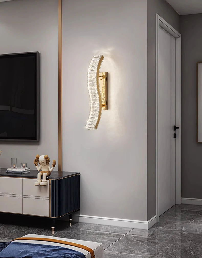 STYLE ELEGANT  HAUT DE GAMME 

"Éclat de Cristal – L’Applique Murale qui Sublime Votre Intérieur"

"Lumière de Luxe : Brillance, Élégance et Technologie LED"

"Faites Scintiller Vos Murs avec le Charme du Cristal"

"