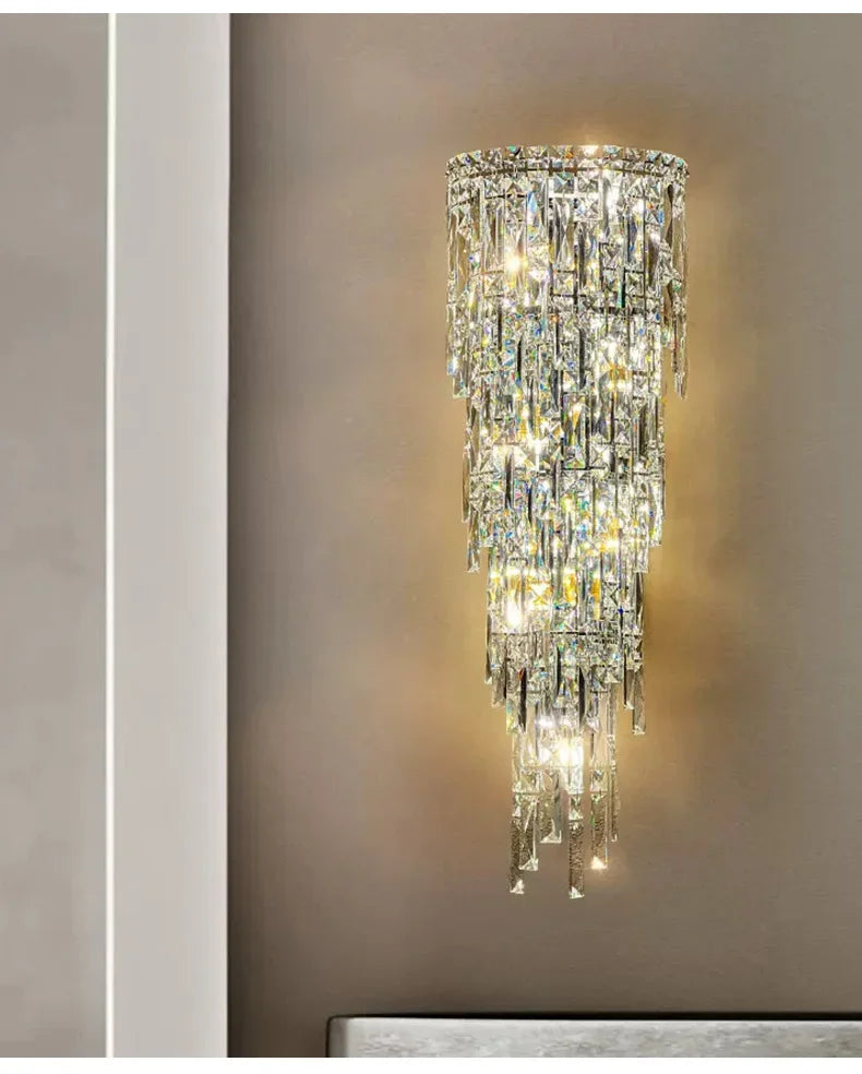 💎 Applique Murale en Cristal – Élégance et Lumière de Prestige

Apportez une touche de luxe à votre intérieur avec cette applique murale en cristal moderne, parfaite pour les hôtels, villas, duplex, couloirs ou sal