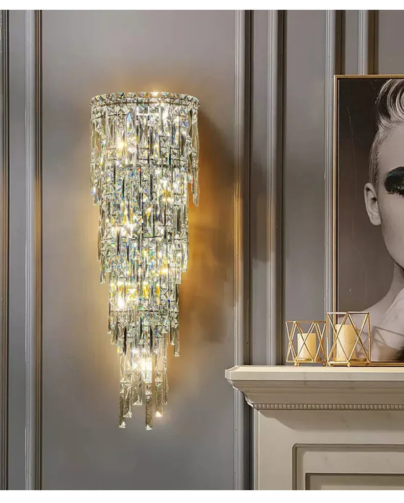 💎 Applique Murale en Cristal – Élégance et Lumière de Prestige

Apportez une touche de luxe à votre intérieur avec cette applique murale en cristal moderne, parfaite pour les hôtels, villas, duplex, couloirs ou sal