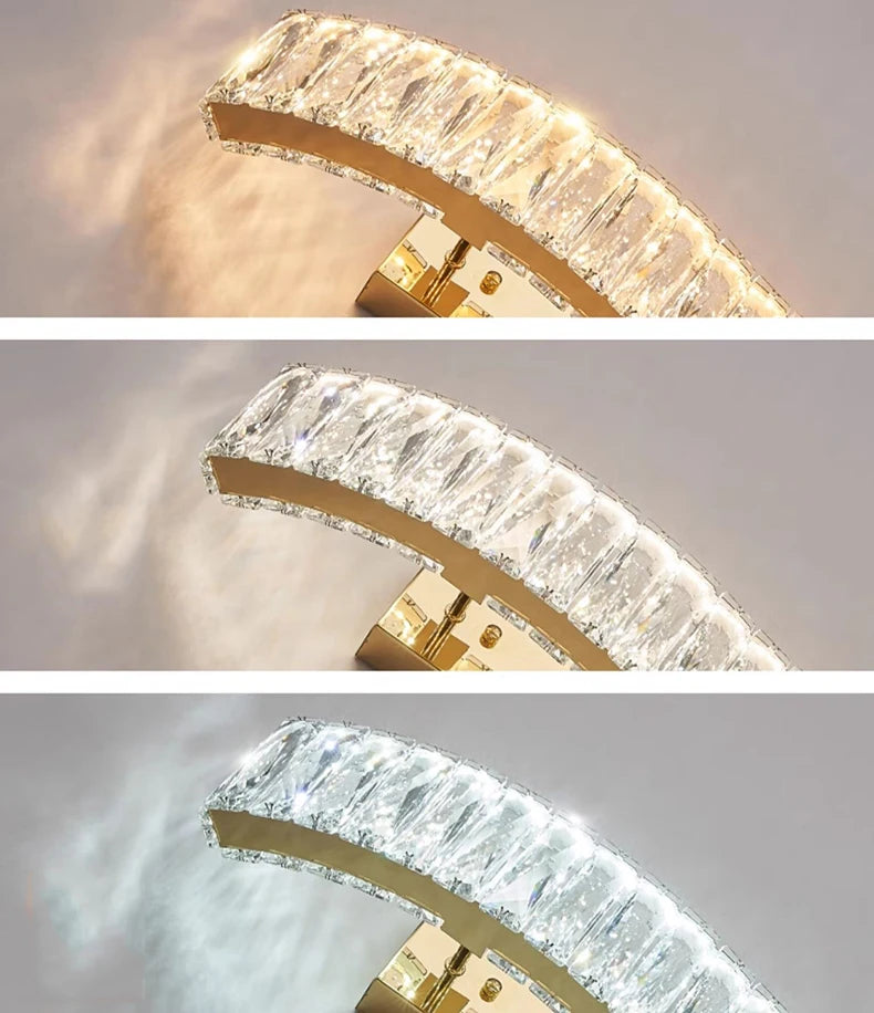 STYLE ELEGANT  HAUT DE GAMME 

"Éclat de Cristal – L’Applique Murale qui Sublime Votre Intérieur"

"Lumière de Luxe : Brillance, Élégance et Technologie LED"

"Faites Scintiller Vos Murs avec le Charme du Cristal"

"