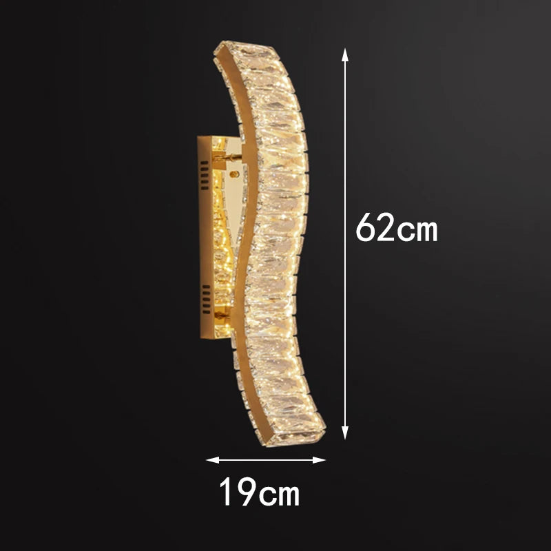 STYLE ELEGANT  HAUT DE GAMME 

"Éclat de Cristal – L’Applique Murale qui Sublime Votre Intérieur"

"Lumière de Luxe : Brillance, Élégance et Technologie LED"

"Faites Scintiller Vos Murs avec le Charme du Cristal"

"